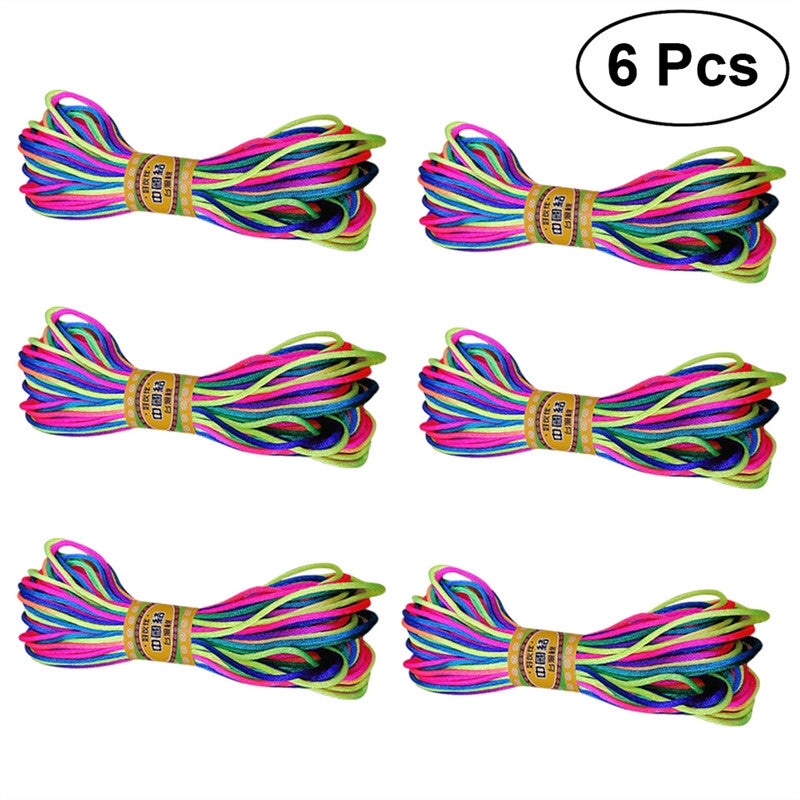 6 Pcs Colorful Nylon Trim Cords